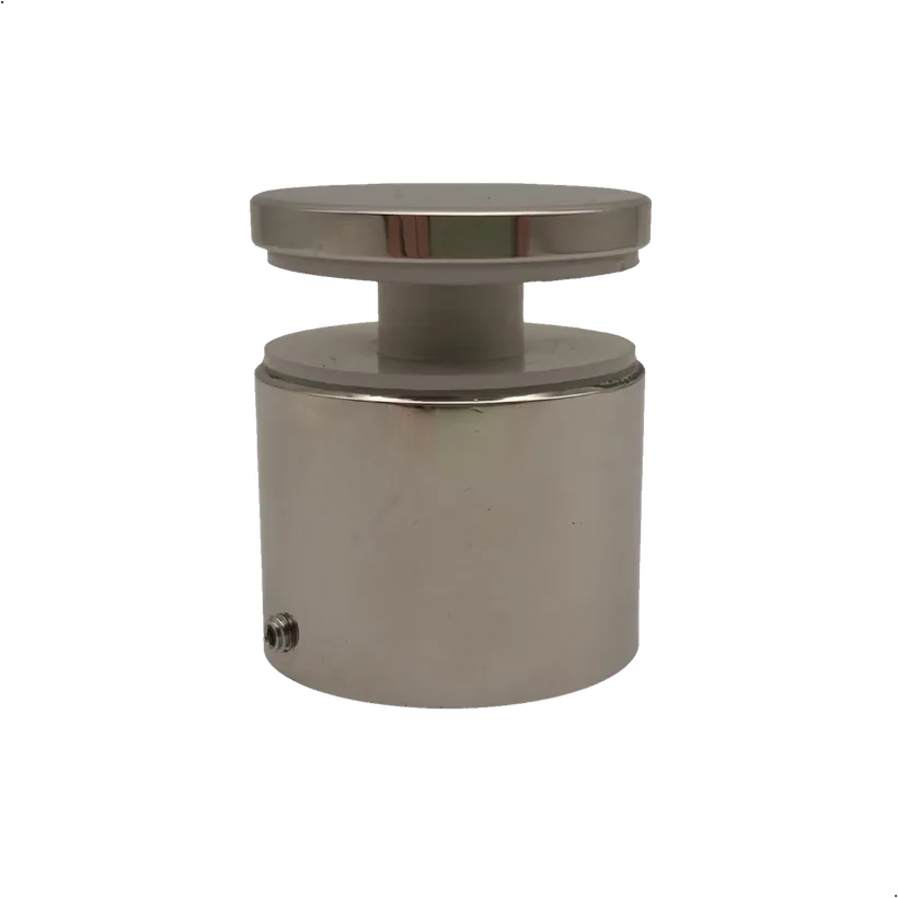 Botton de regulagem em inox para fixação de vidro