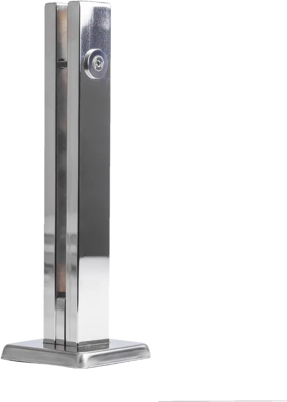 Torre em inox 304 para guarda-corpo de vidro
